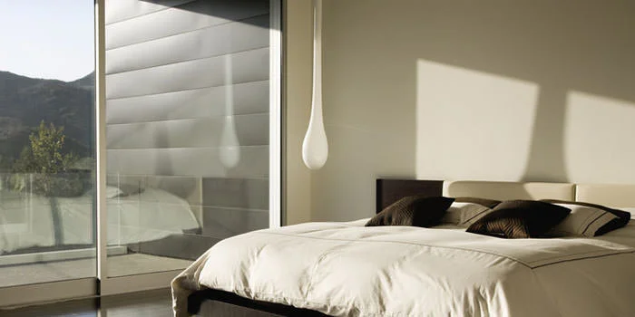 Modern kitchen with sleek design in Manhattan apartment.